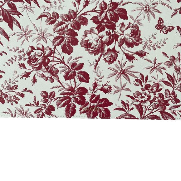 GUCCI Herbarium Pet Feeding Mat Leather Red & Cream Designer Pet Accessory NEW - Picture 6 of 15